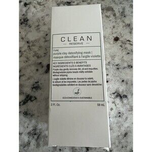 CLEAN RESERVE  Purple Clay Detoxifying Mask 2 oz‎ NIB